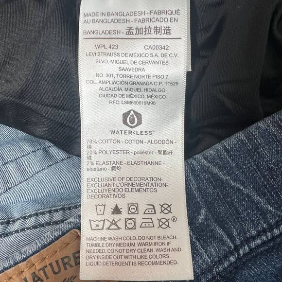 Levi's Strauss Signature Totally Shaping Pull On Skinny Womens Jeans Size Medium - Picture 8 of 11